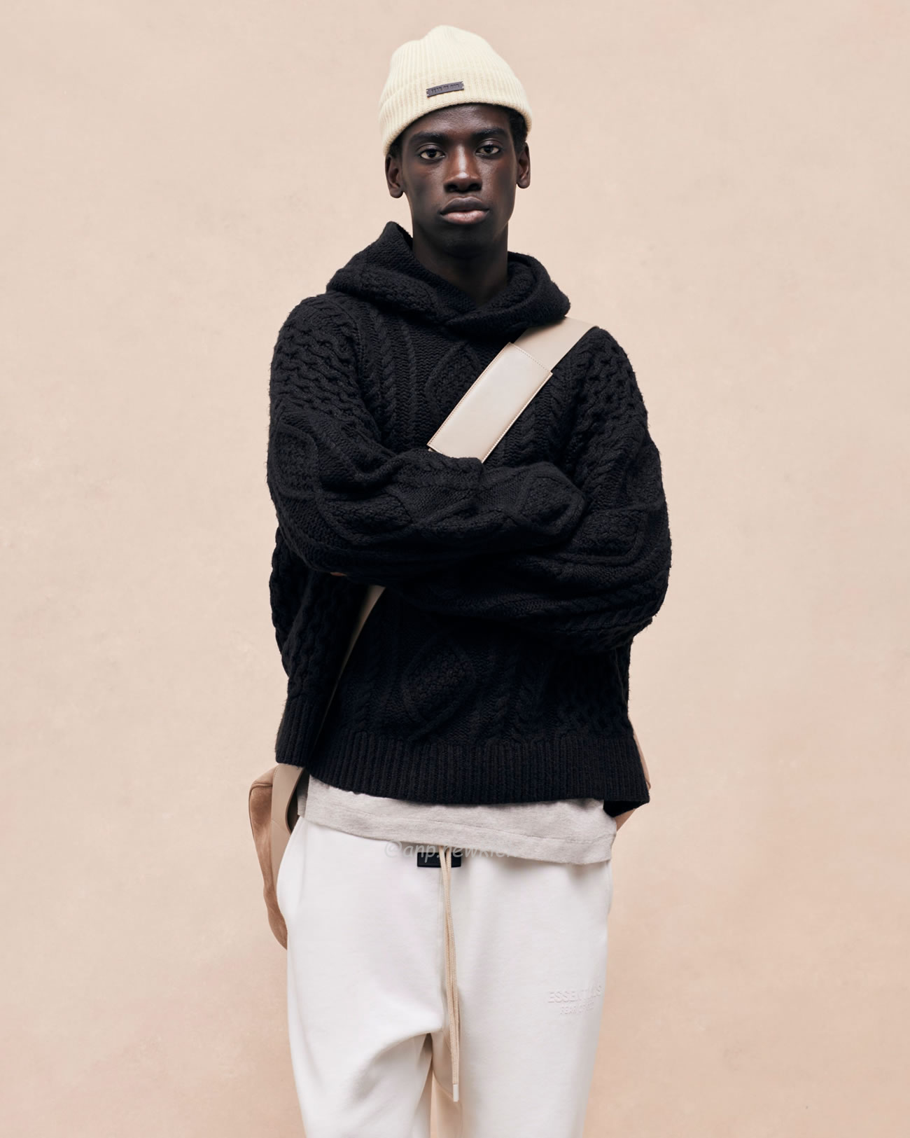 Fear Of God Essentials Fog 23fw New Collection Of Hooded Sweaters In Black Elephant White Beige White S Xl (8) - newkick.vip